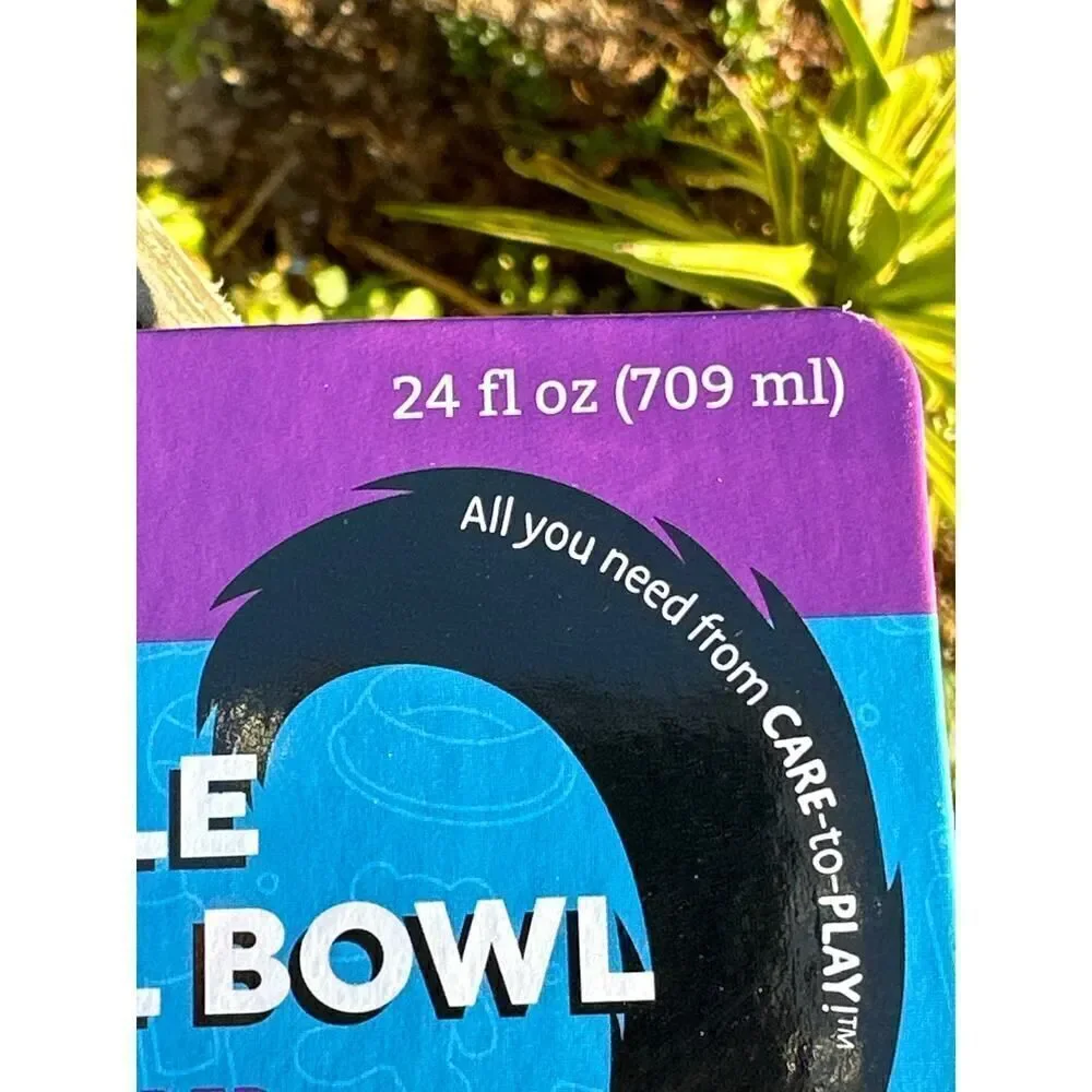 Play On Collapsible 2 Silicone Travel Bowl Black, Brown 24oz